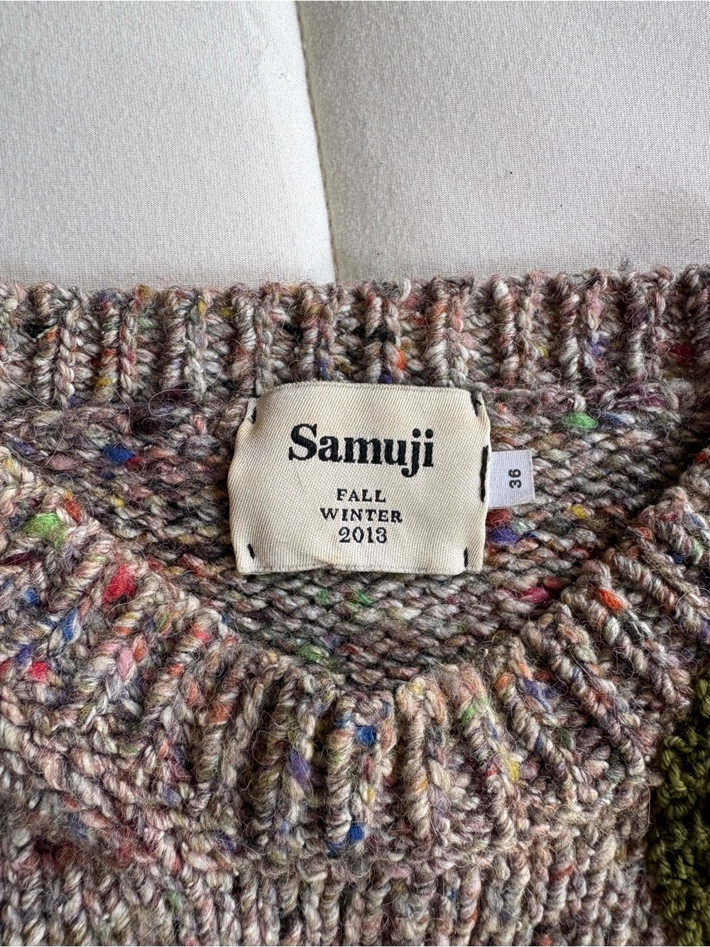 Samuji Wool/Silk Knit Sweater - Picture 3 of 8